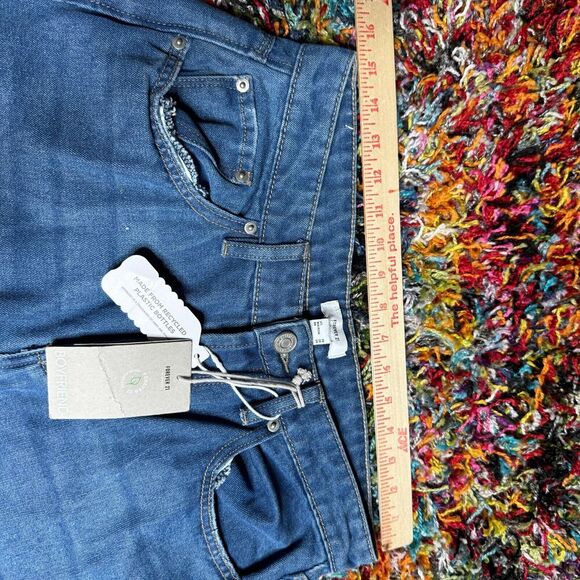 Forever21 Boyfriend Jeans NEW Distressed Stretch Denim Women 28 Light Wash - Picture 6 of 10